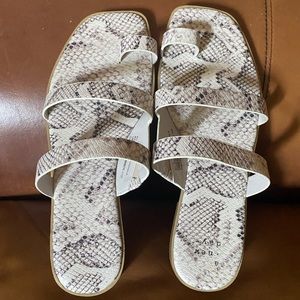 Target snake skin sandals, sz 7